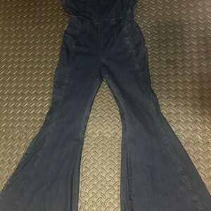 Free People Dark Blue Flare Jeans